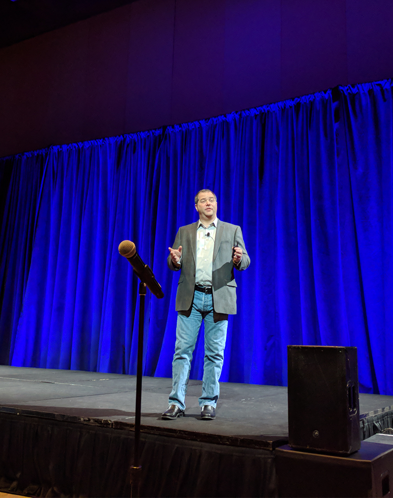 Kevin Downs speaking at AWS re:Invent