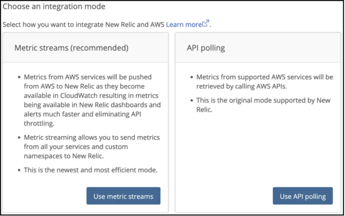 Choose an integration mode